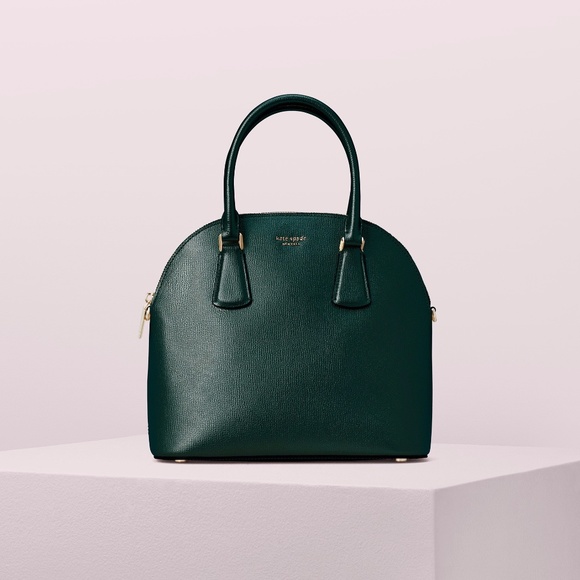 Kate Spade NWT Dark Green Satchel Bag - Picture 5 of 8